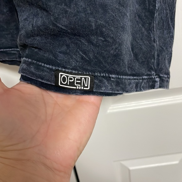 Open 925 T-Shirt Men's Black Short Sleeve Graphic Logo size Large. - Picture 5 of 8